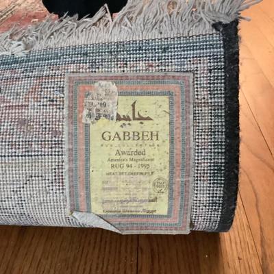 559 Vintage Gabbeh Wool Area Rug