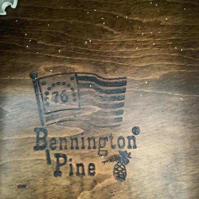 565 Vintage Bennington Pine Chest on Chest Dresser