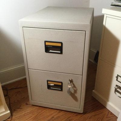 588 Century FireProof Two Drawer Cement Filing Cabinet