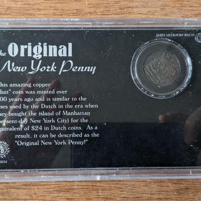 The Original New York Penny 1736 Morgan Mint the Copper Duit