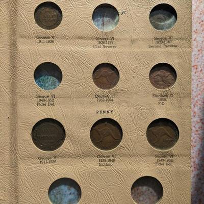 Vintage Partial Australian Type Set Coins