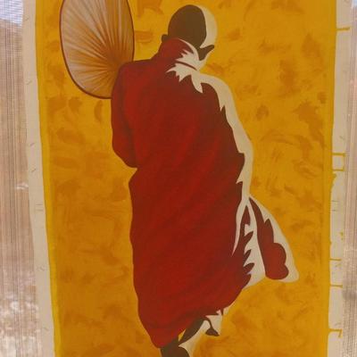 Great oil painting on canvas of Monk