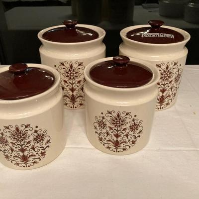 4 pc. Vintage Canister Set  SEE DETAILS