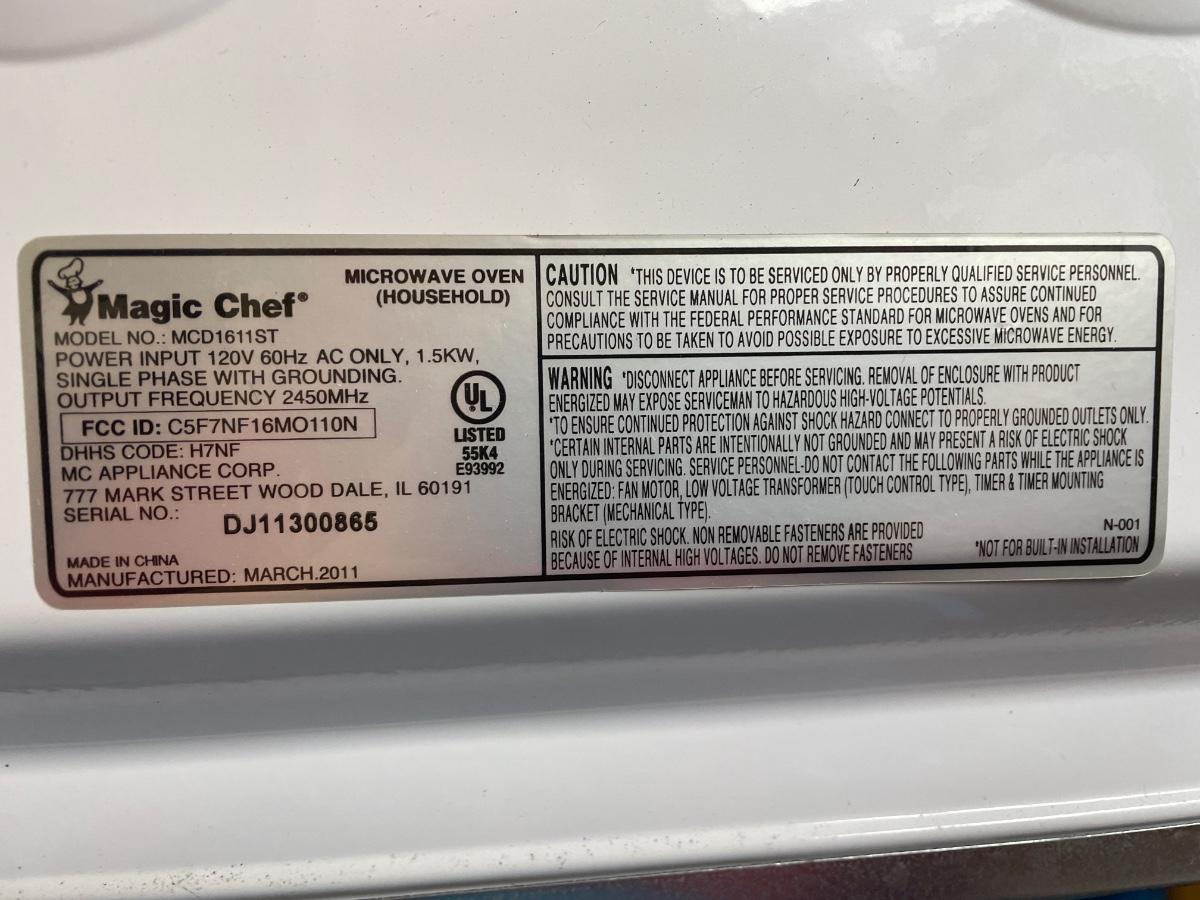 Magic Chef microwave