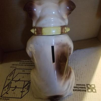 Vintage BullDog Bankwith padlock & key