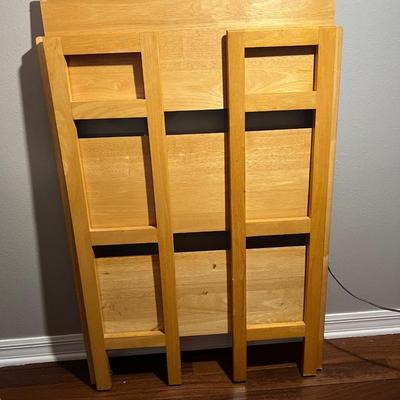 Folding Oak Display Wooden Shelf