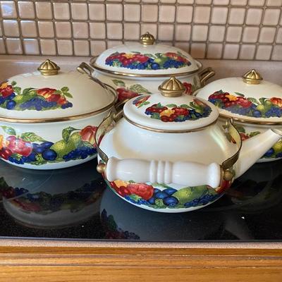 Set of 4 Lincoware Cook & Serve cookware