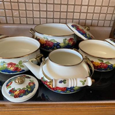 Set of 4 Lincoware Cook & Serve cookware