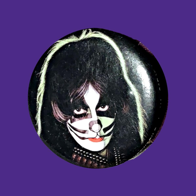 4 Vitage Kiss Band Members Buttons