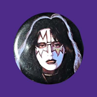 4 Vitage Kiss Band Members Buttons