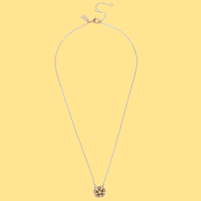 Coach Tea Rose Swarovski Crystal Pendant Necklace