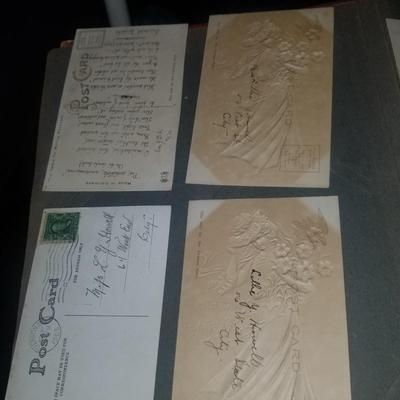 8 antique post cards  usa   germany