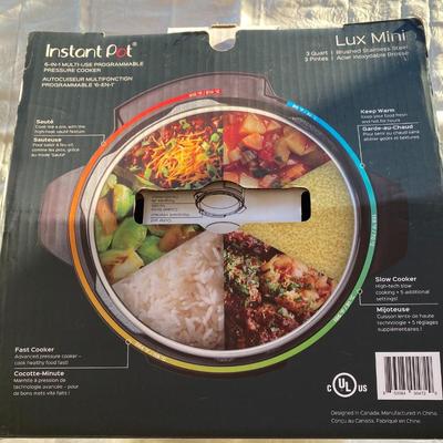 Instant pot, new in box, 3 quart