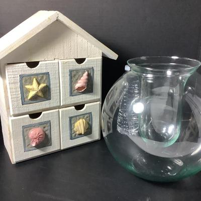 1028 Nautical Shelf & Candle Holder
