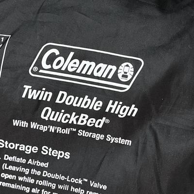 COLEMAN ~Twin Double High Quick Air Bed  w/Pump