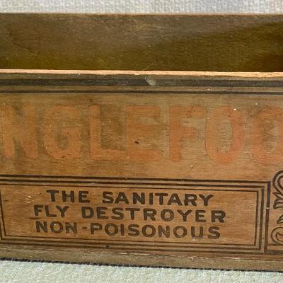 Tanglefoot Vintage Wooden Box