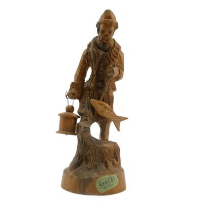 Hand Carved Fisherman