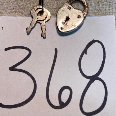 Vintage  Miniature  Padlock with Two Keys