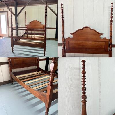 Mahogany Full Size Four Poster Bed