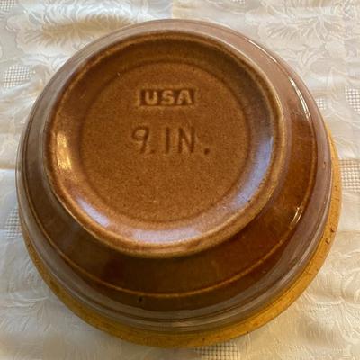 Vintage USA brown crock