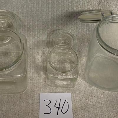 2 Apothecary Jars and a Calories Jar