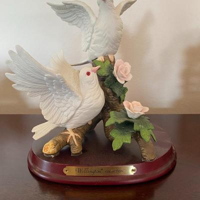 Pair of Wellington collection porcelain birds