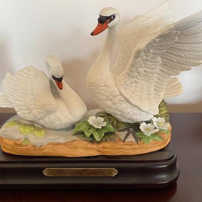 Pair of Wellington collection porcelain birds