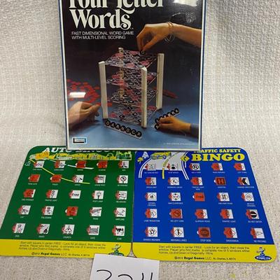 Four Letter Words and Traveling Bingo Games