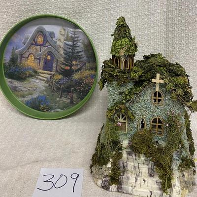 Thomas Kinkade Tray and Beautiful Church