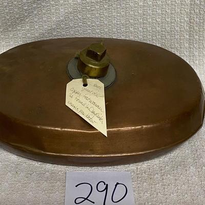 Vintage 1865 Copper Foot Warmer