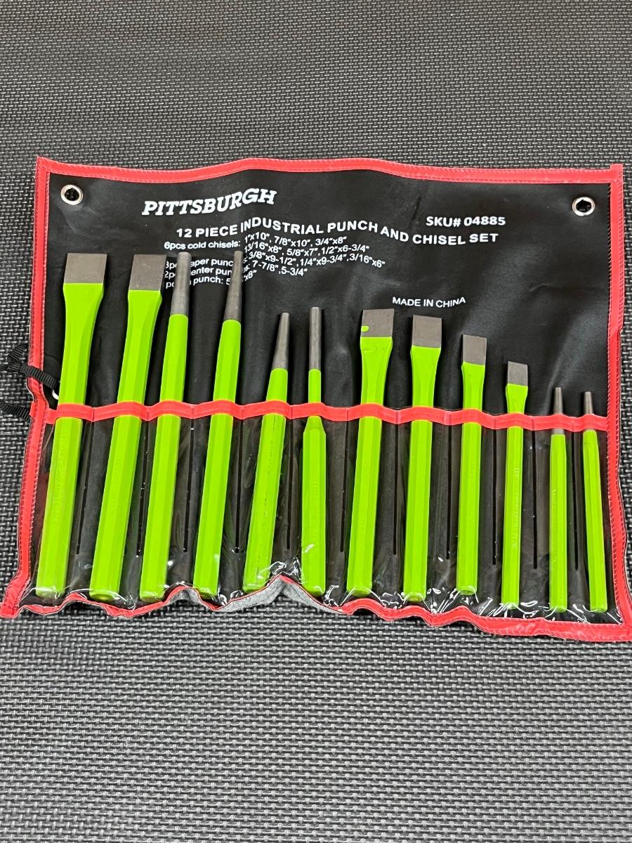 PITTSBURGH 12Piece Industrial Punch & Chisel Set