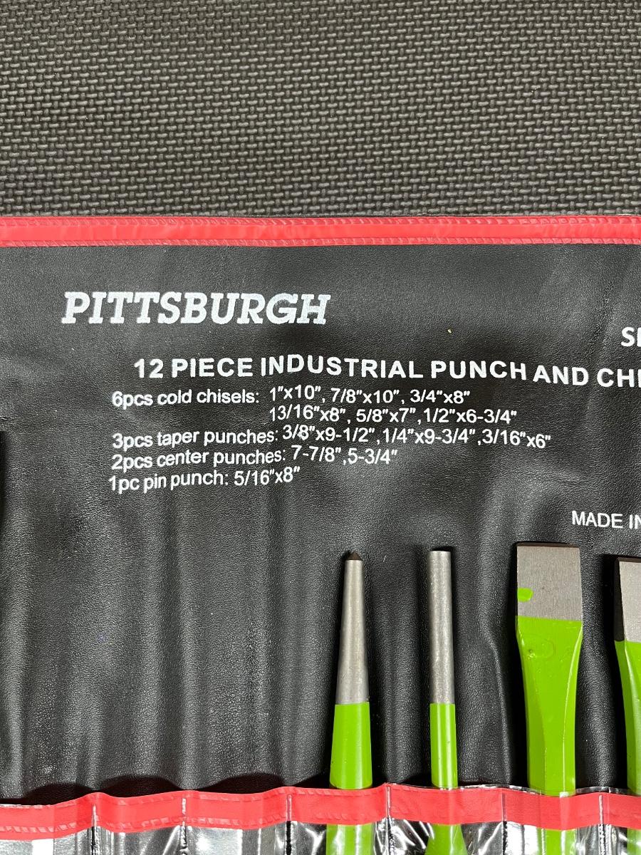PITTSBURGH 12Piece Industrial Punch & Chisel Set