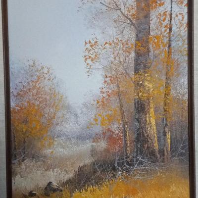 Listed artist Philip Cantrell landscape painting on canvas 12 X 16