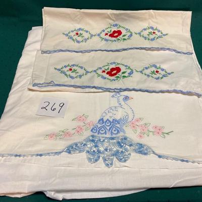 Embroidery Sheet and Pillowcases