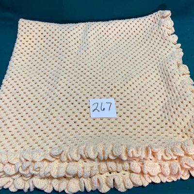Yellow Afghan 48â€x44â€