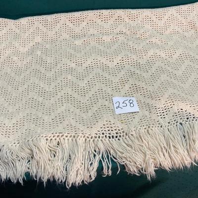 Cream colored Afghan 45â€x70â€