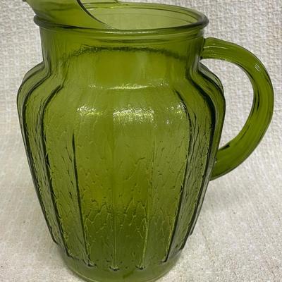 Vintage Anchor Hocker Sprucewood Avocado Water Pitcher