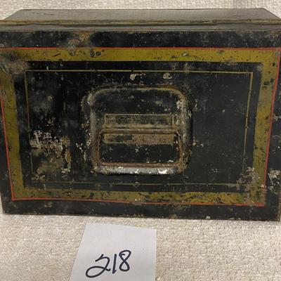 Old Metal Cash Box Cira 1920-1930â€™s