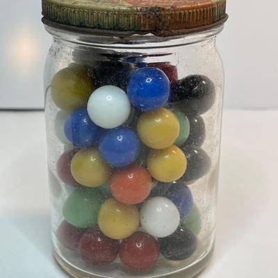 Old Marbles -Old Jar