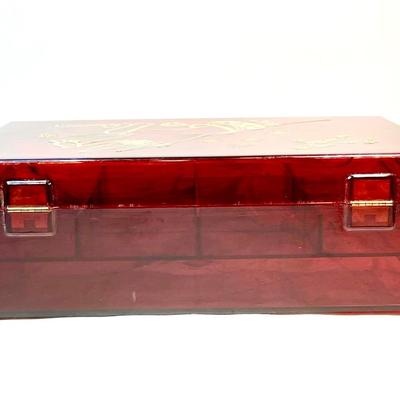 Tortoise Lucite Jewelry Box
