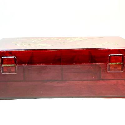 Tortoise Lucite Jewelry Box