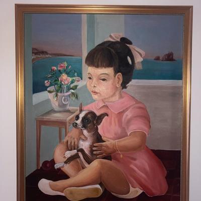 Nicholas FERRANDO (American, 1920-1992) (Girl and Dog)