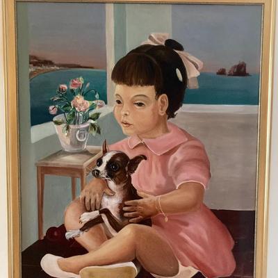 Nicholas FERRANDO (American, 1920-1992) (Girl and Dog)