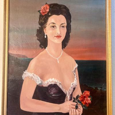 Nicholas FERRANDO (American, 1920-1992) (Woman with Roses)