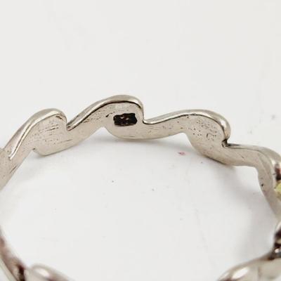 . 925 SILVER WAVE RING SIZE 7.75