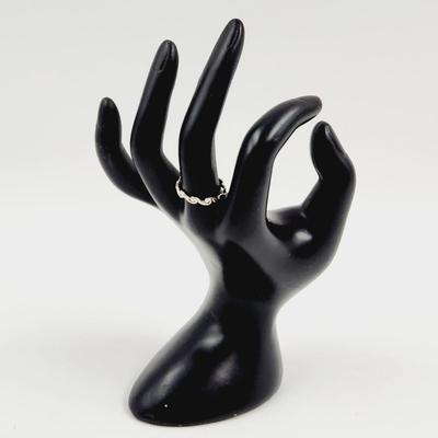 . 925 SILVER WAVE RING SIZE 7.75