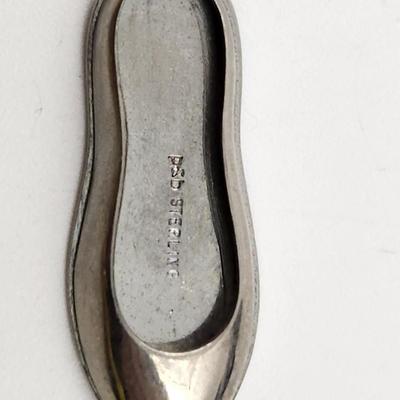 STERLING P & B STERLING SHOE CHARM