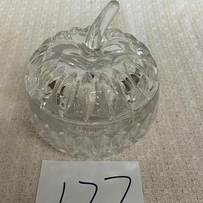 Gotham Crystal Althea Apple Dish 4.5â€