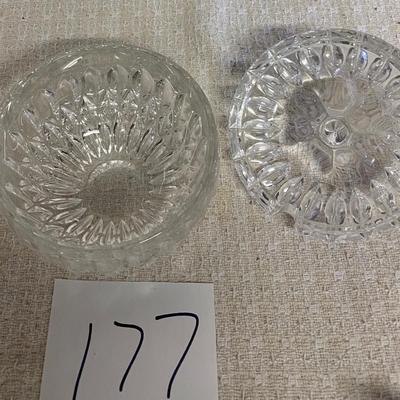 Gotham Crystal Althea Apple Dish 4.5â€