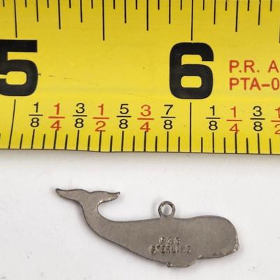 STERLING P&S WHALE CHARM